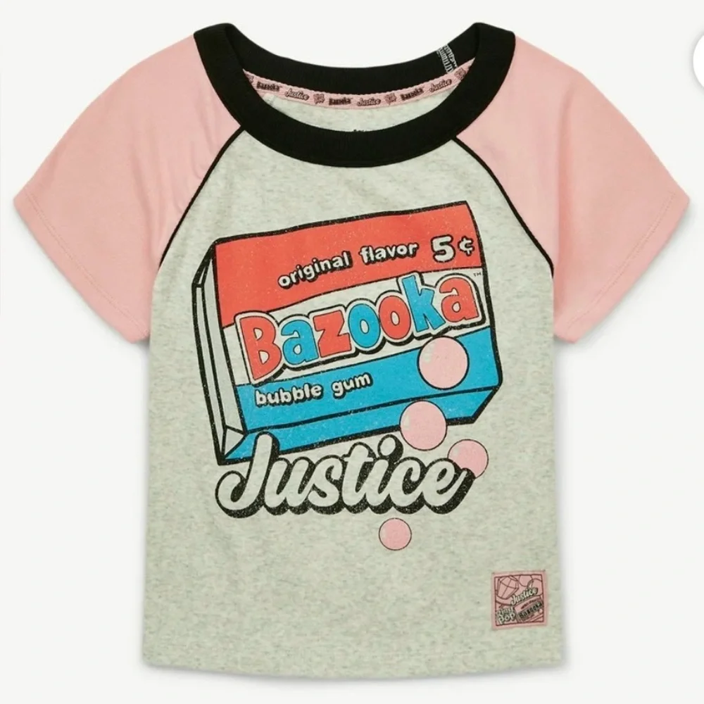 Justice Kids Bazooka Bubble Gum Graphic Tee & Justice colorful jo…